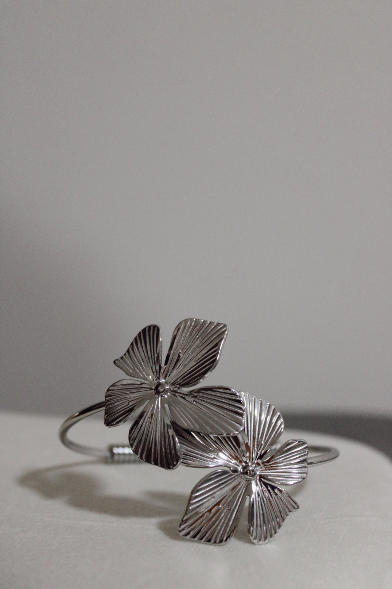 Silver Flower Bracelet