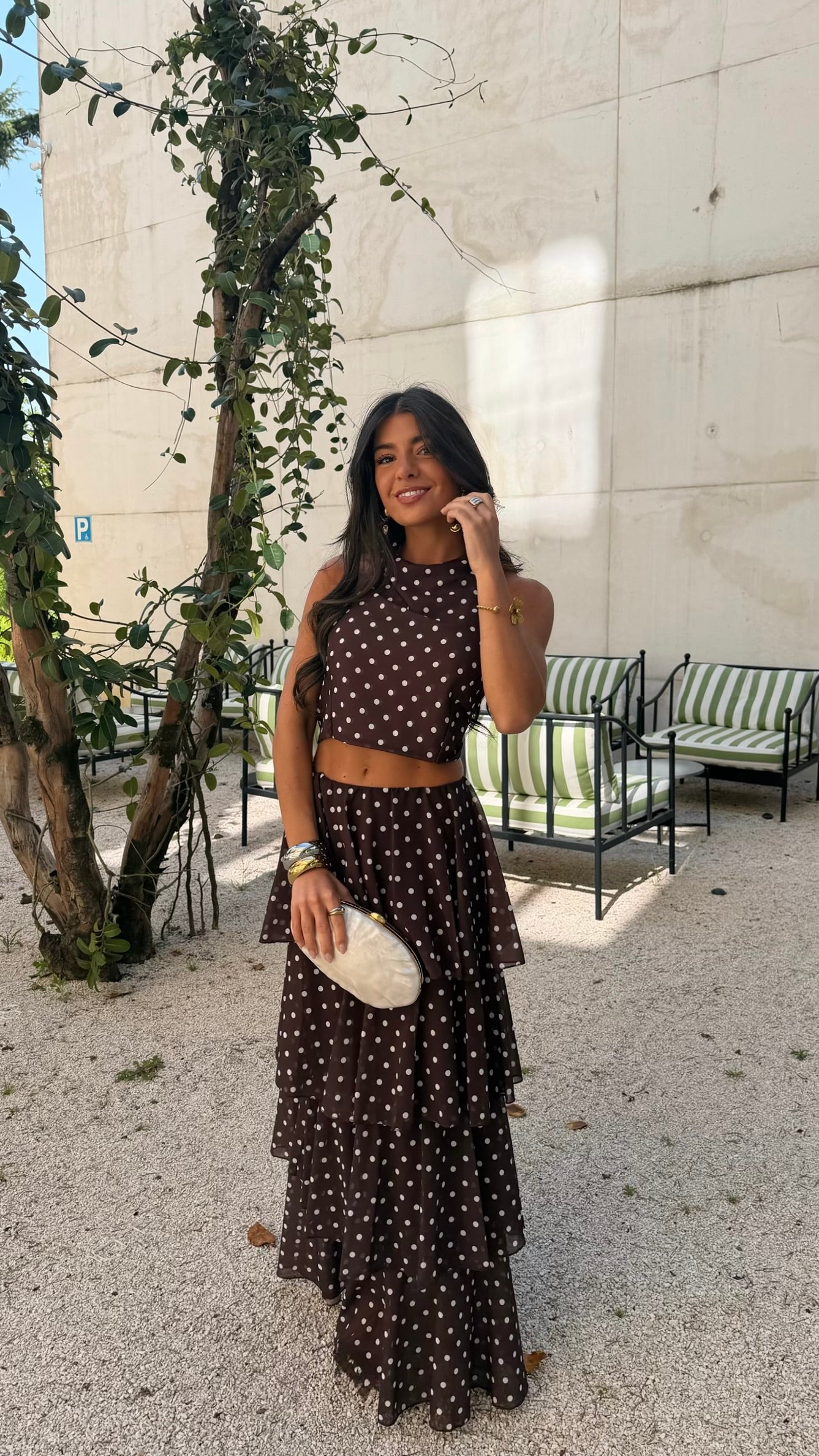 Chocolate Polka Dot Set