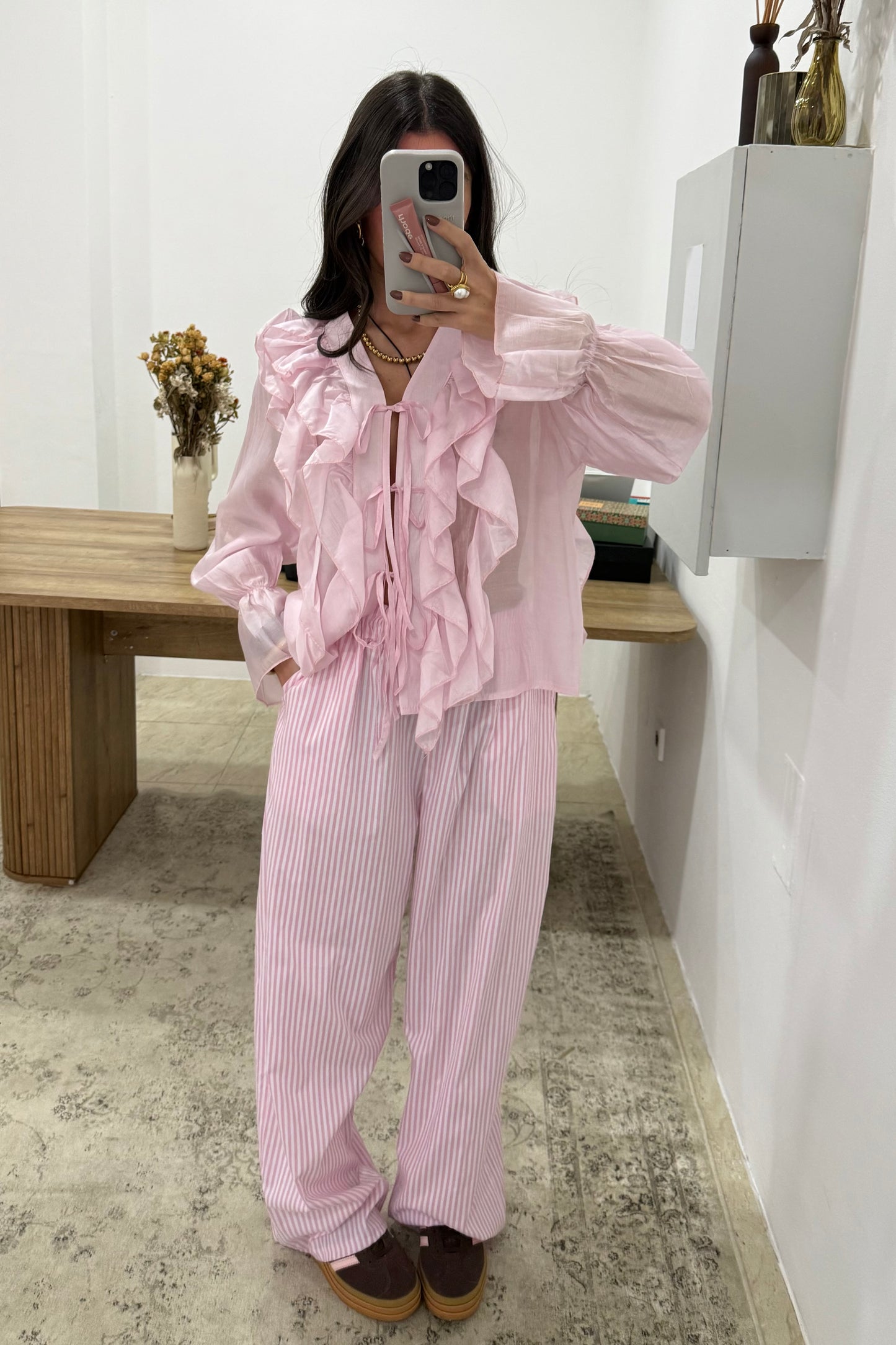 Striped Pants In Pink