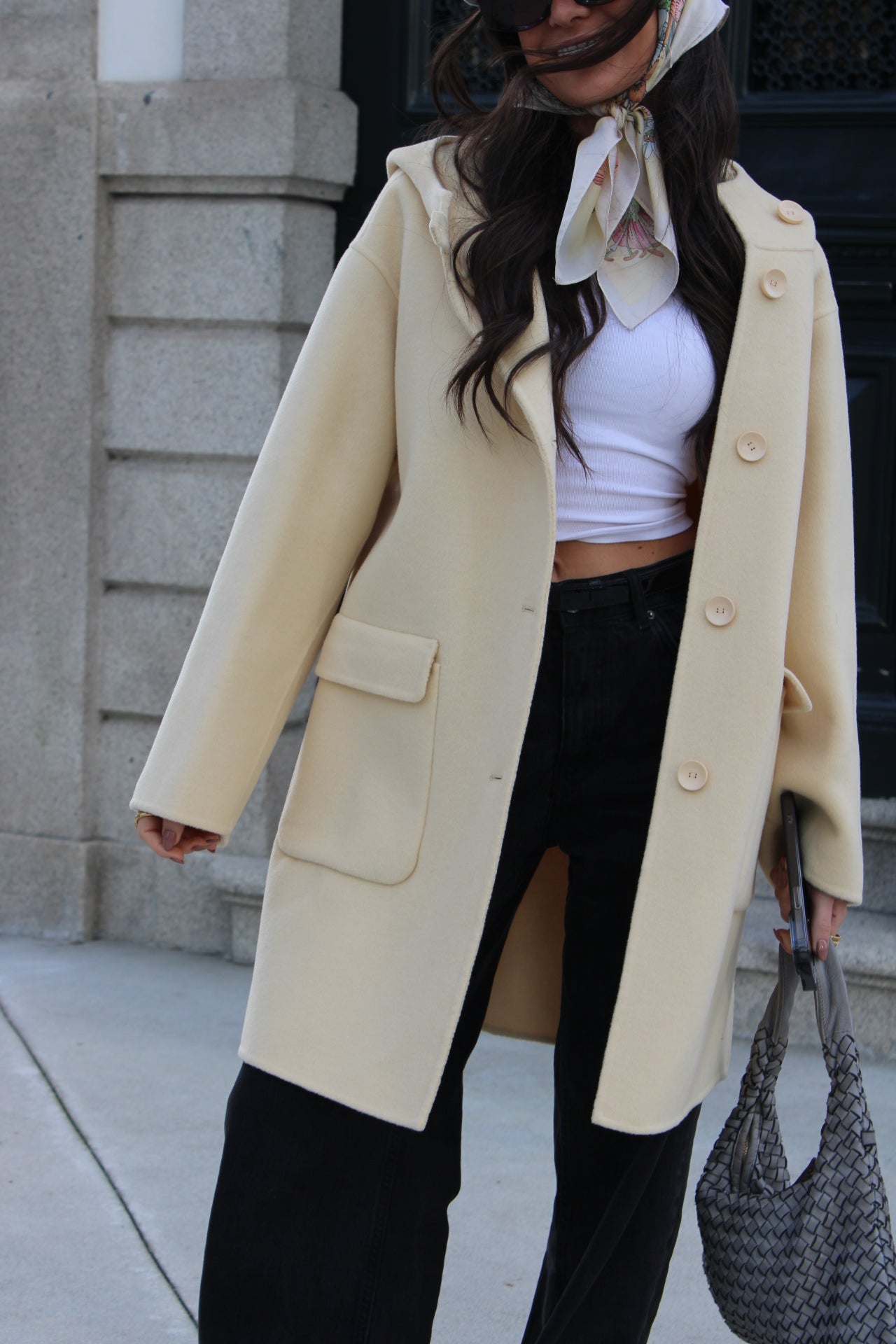 Butter Yellow Cashmere Coat