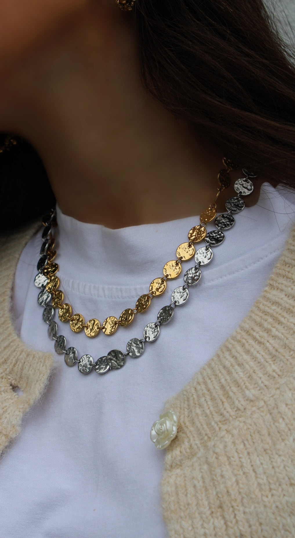 Necklace / Choker with Small Medals