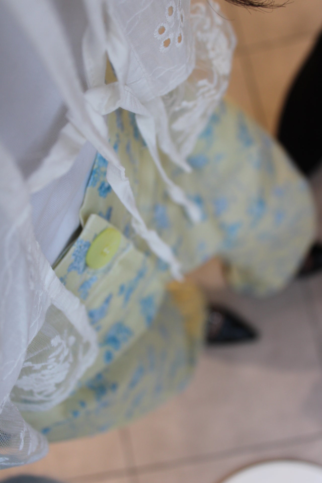 Butter Yellow Floral Pants
