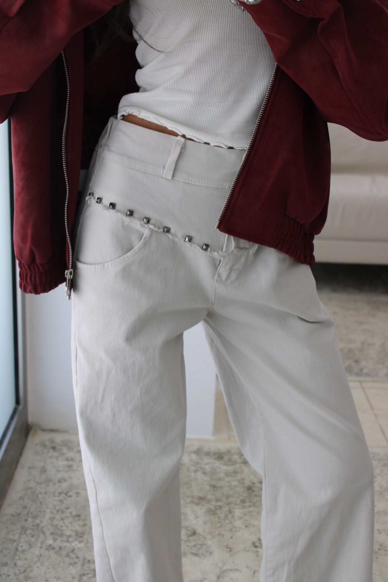 Denim Jeans with Studs