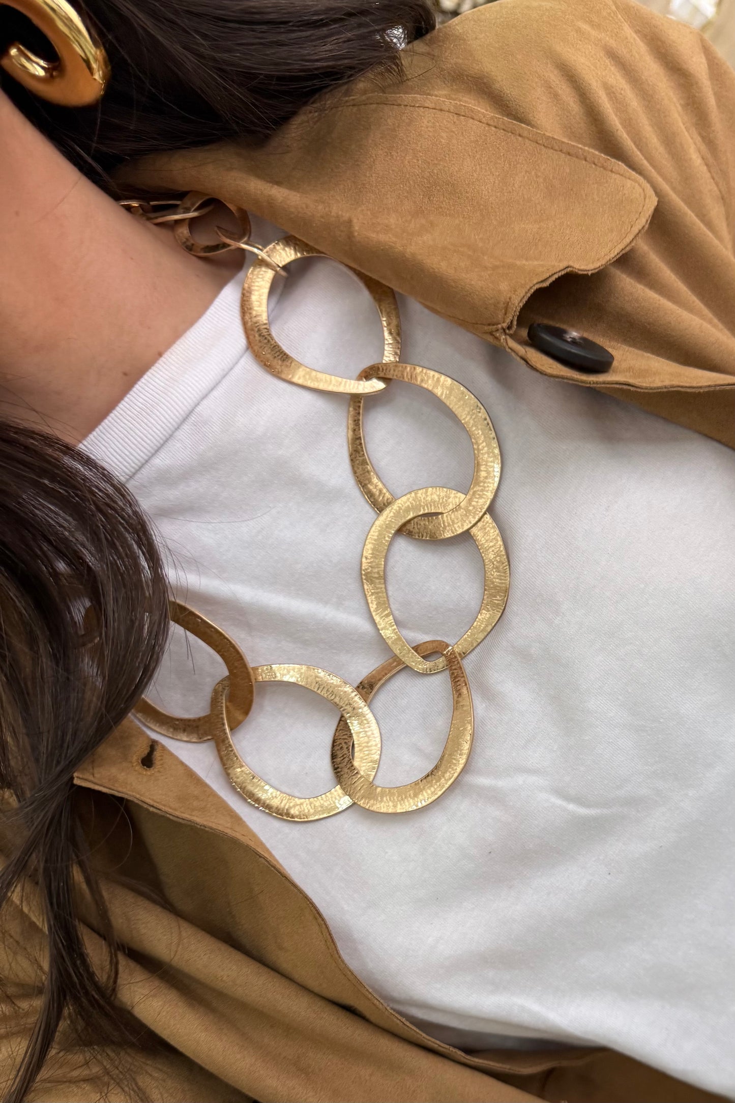 Maxi Necklace with Chain Effect