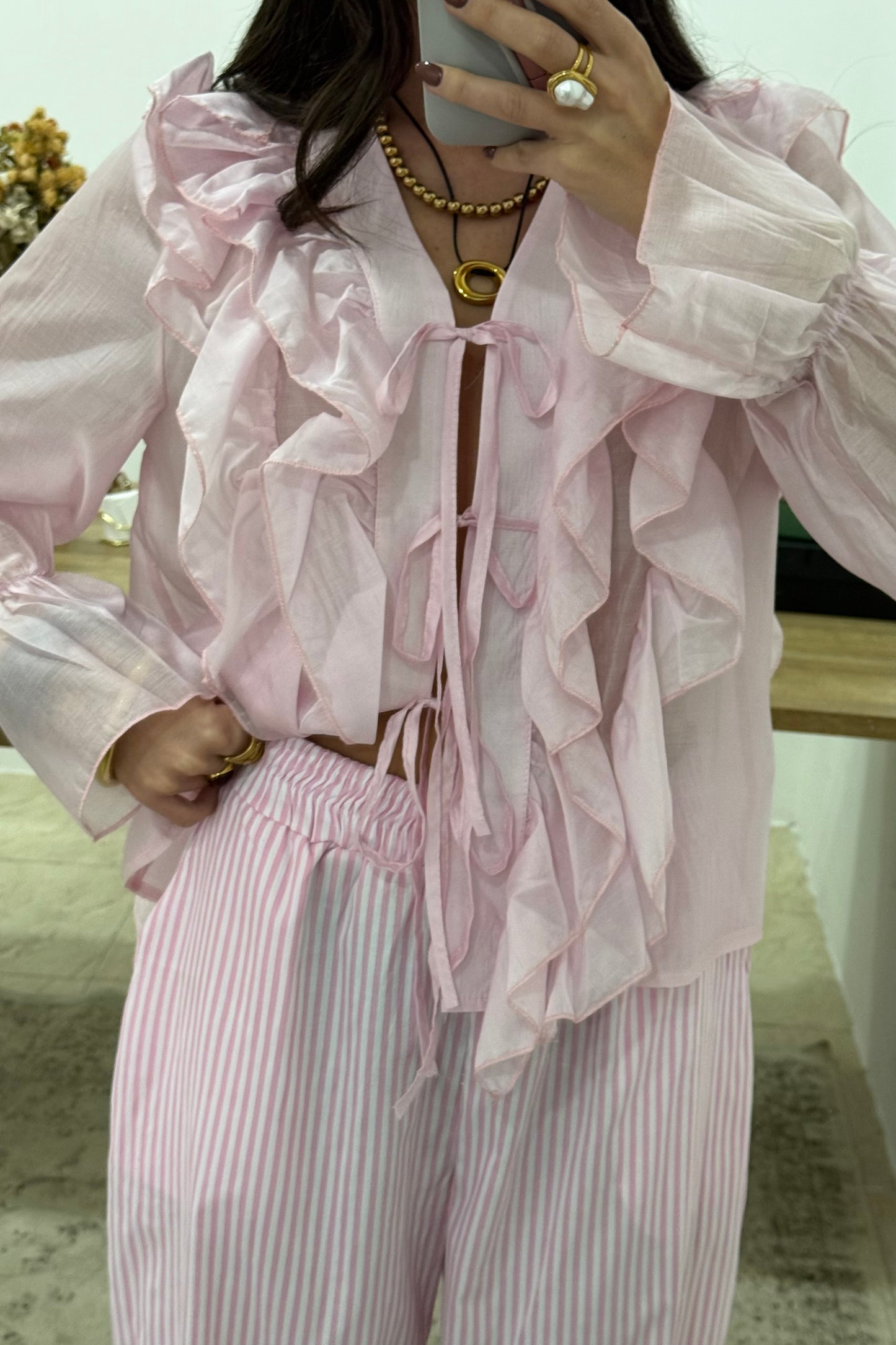 Striped Pants In Pink