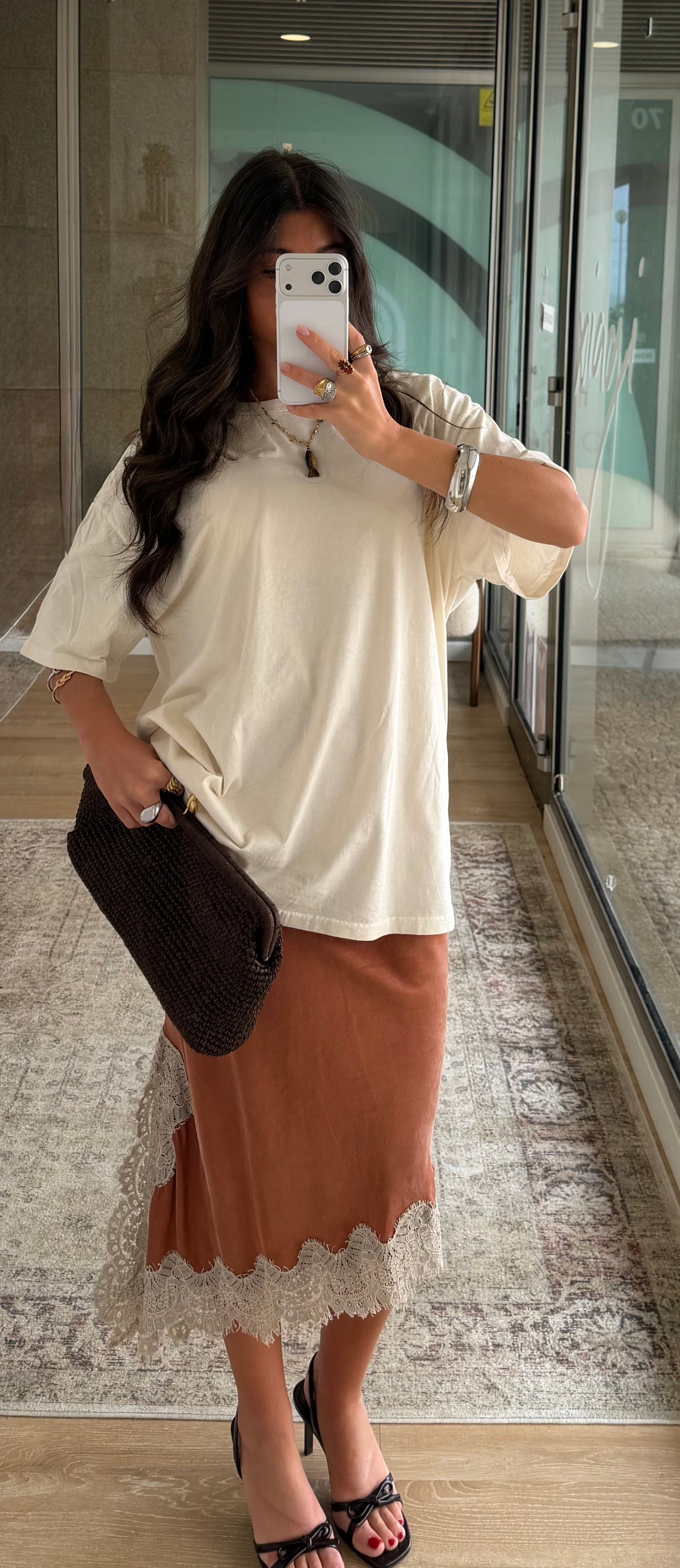 Cream Oversized Tee