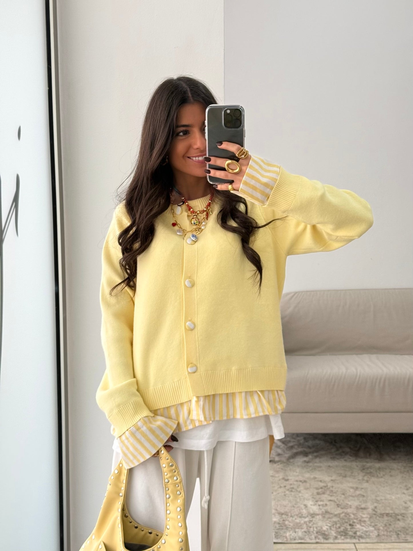 Butter Yellow Cardigan