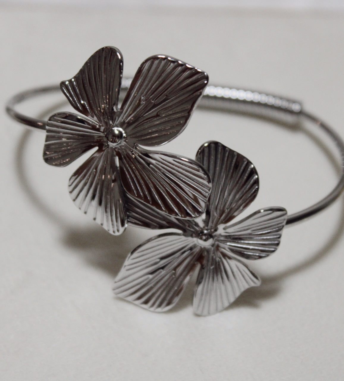 Silver Flower Bracelet
