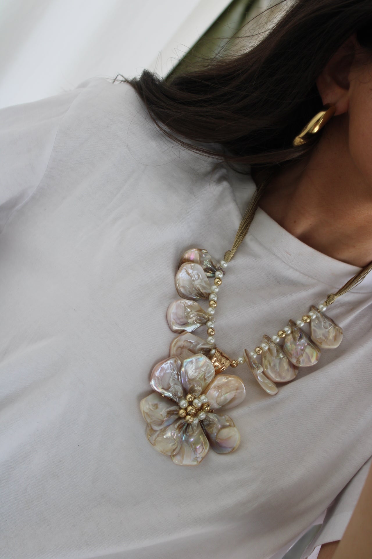 Maxi Necklace with Shells