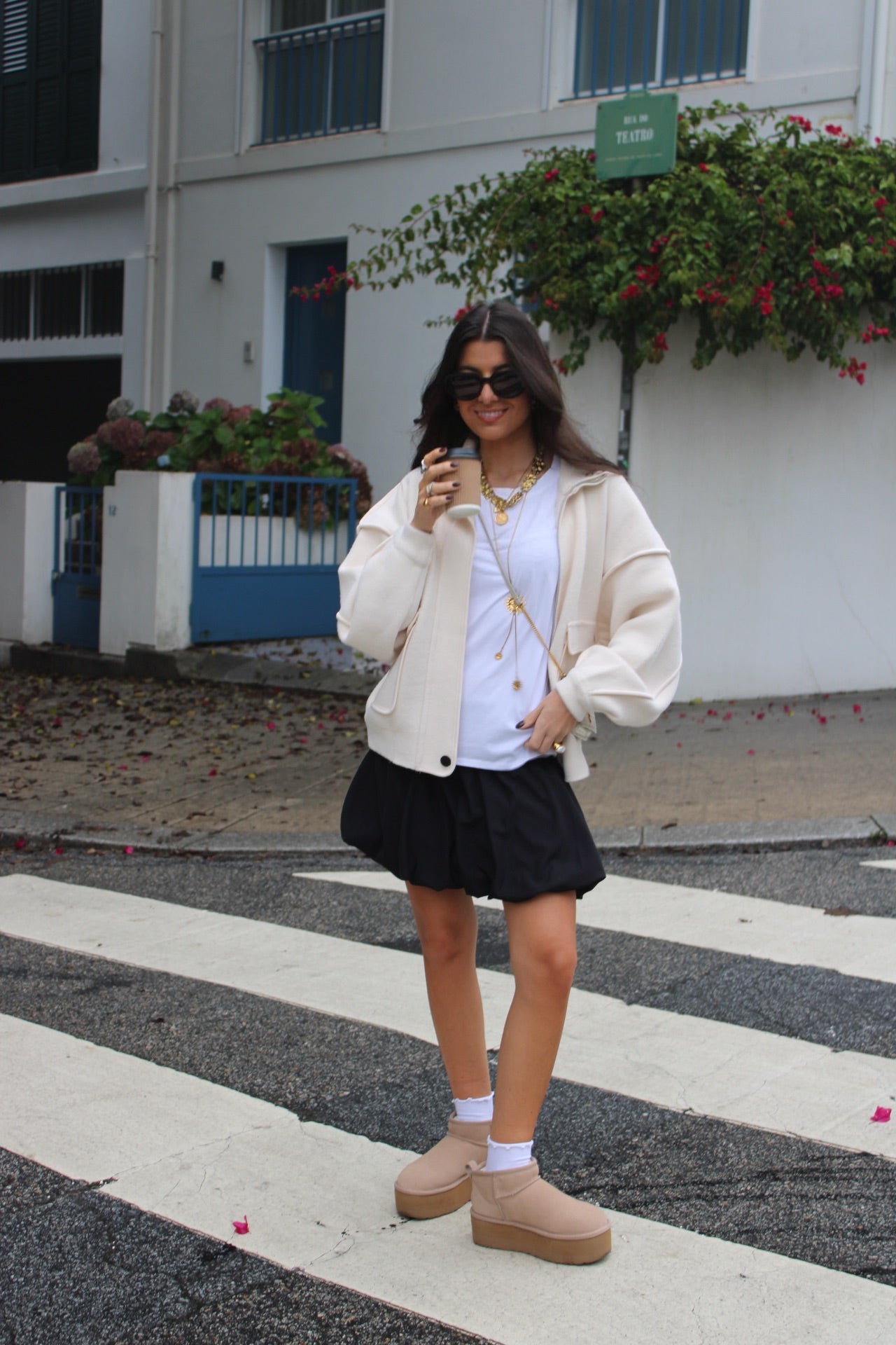 Off-White Double Knit Bomber