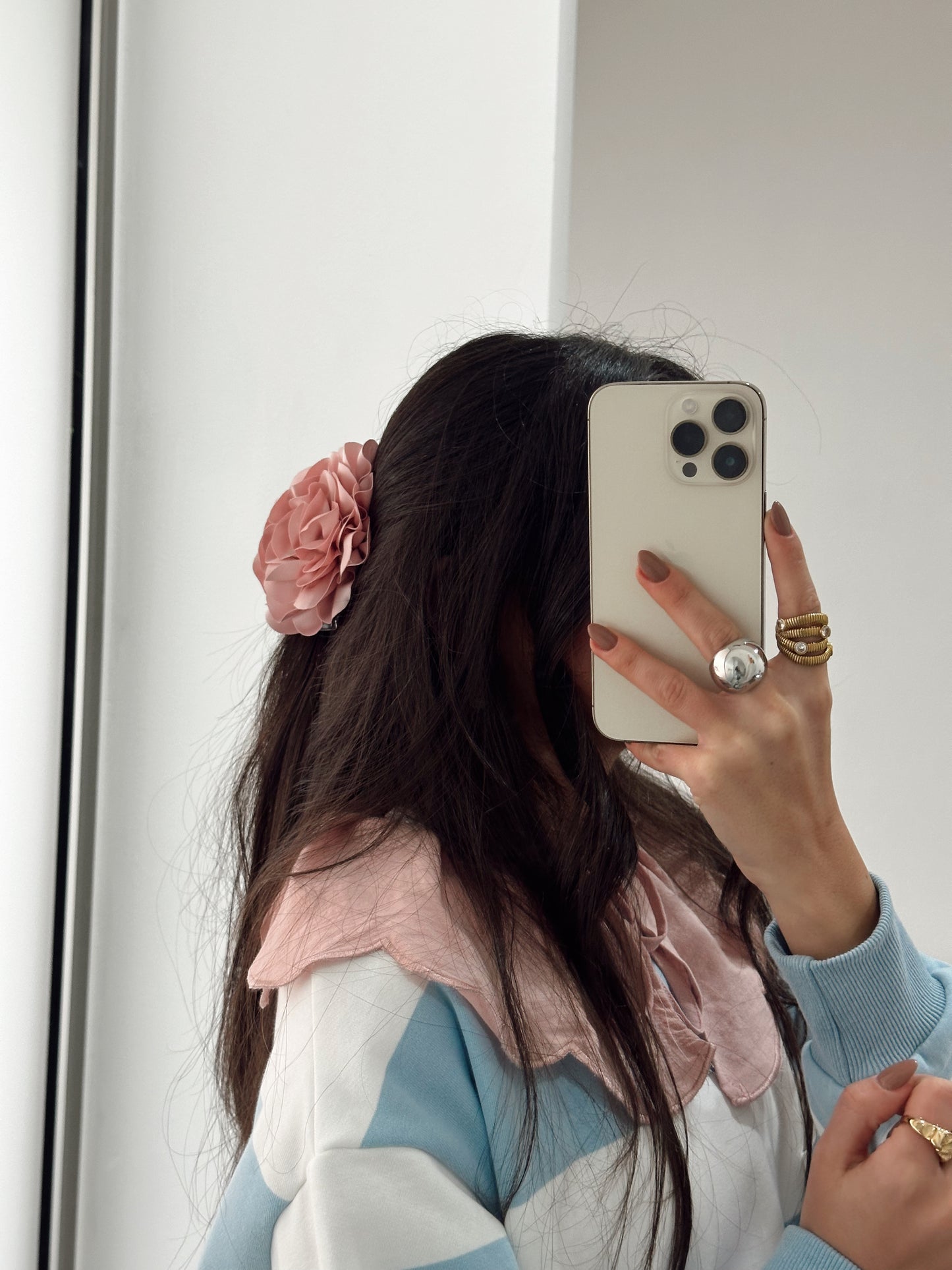 Flower Hair Clip in Pink