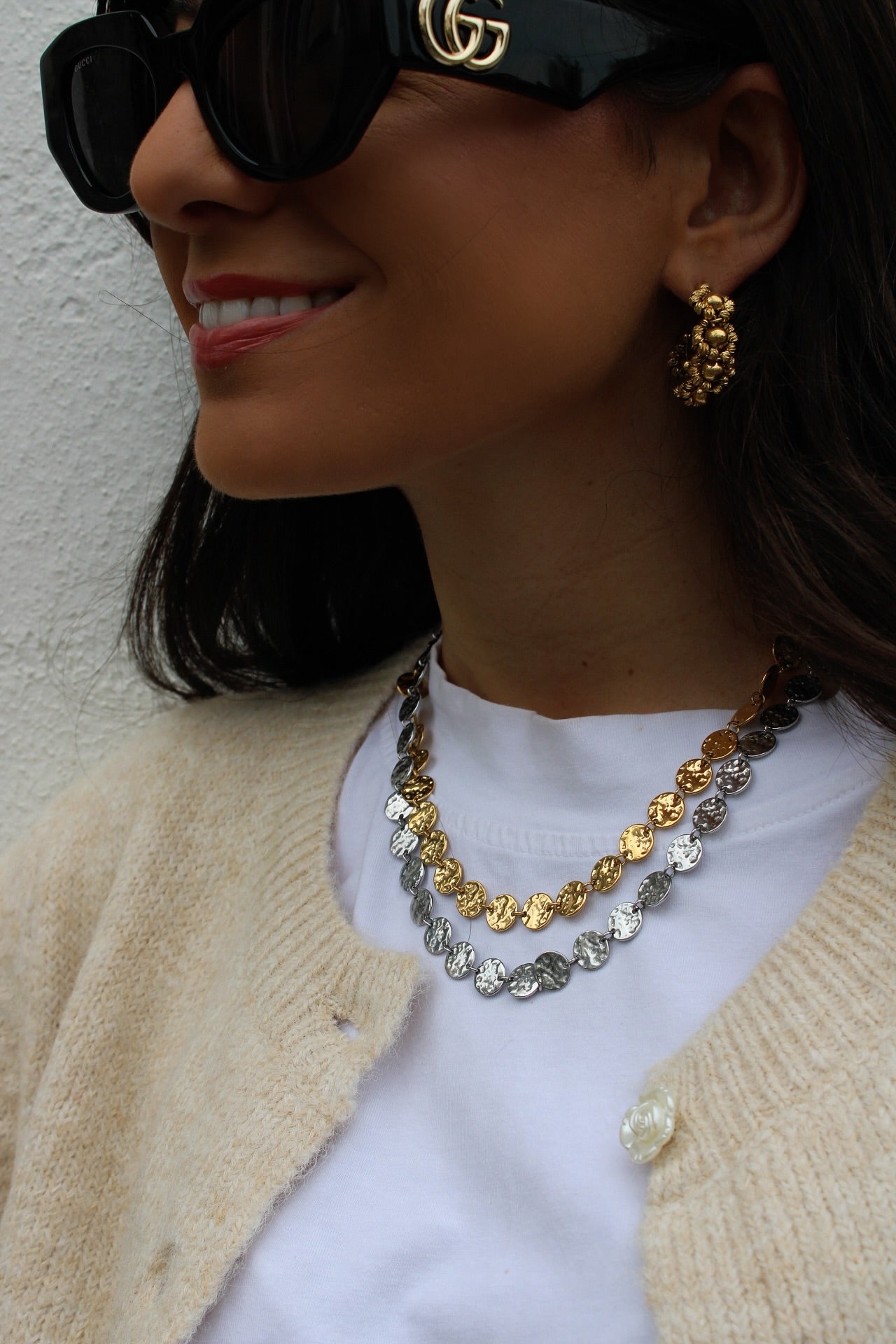 Necklace / Choker with Small Medals