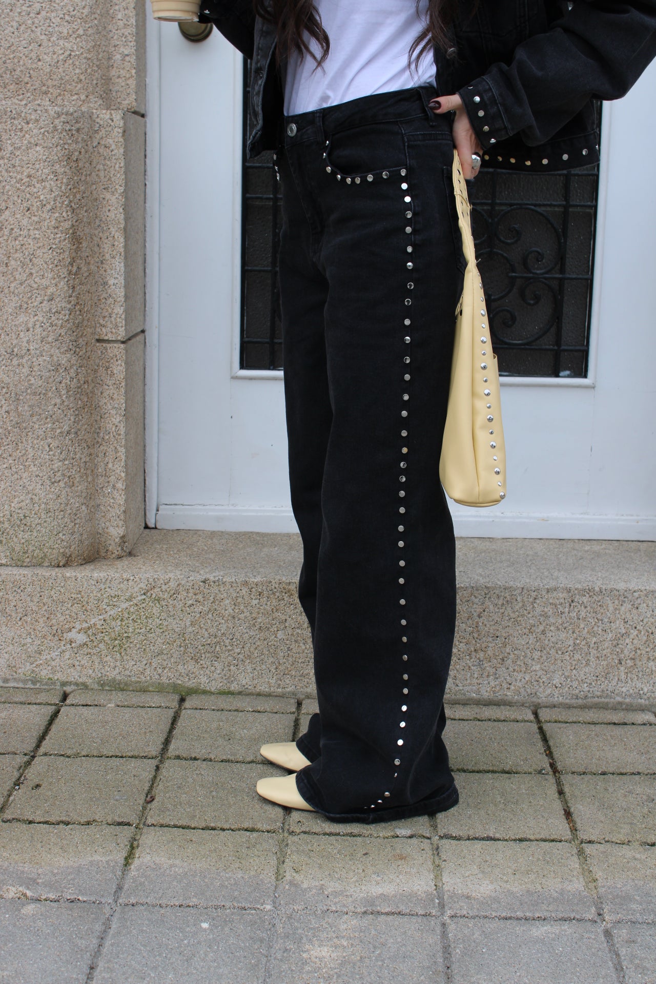 Studded Denim Jeans