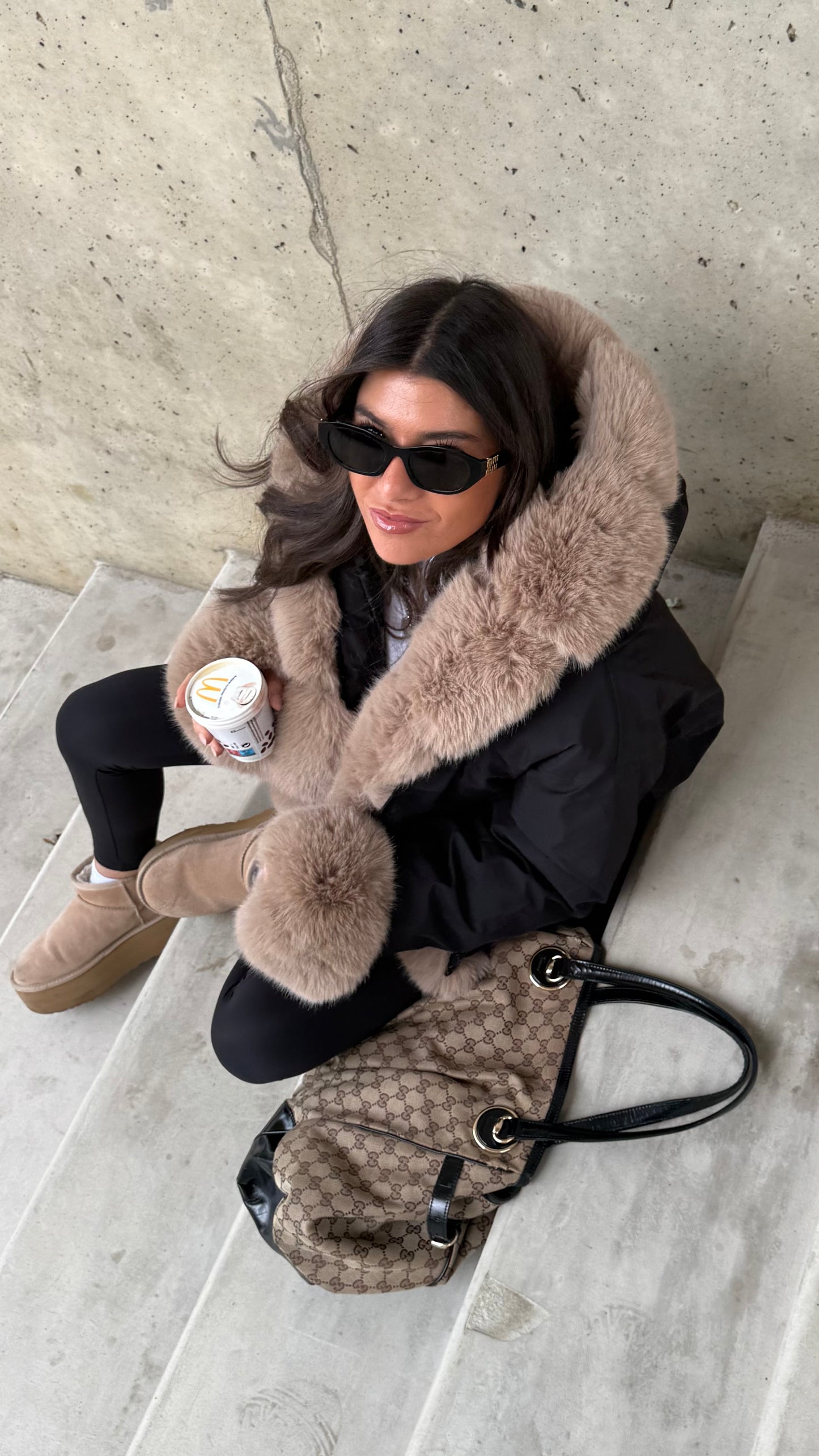 Fur Trim Winter Jacket