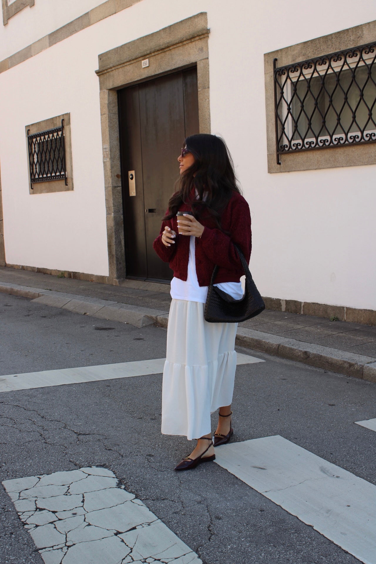 Bomber Cropped Vermelho-Bordeaux