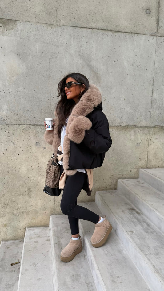 Fur Trim Winter Jacket