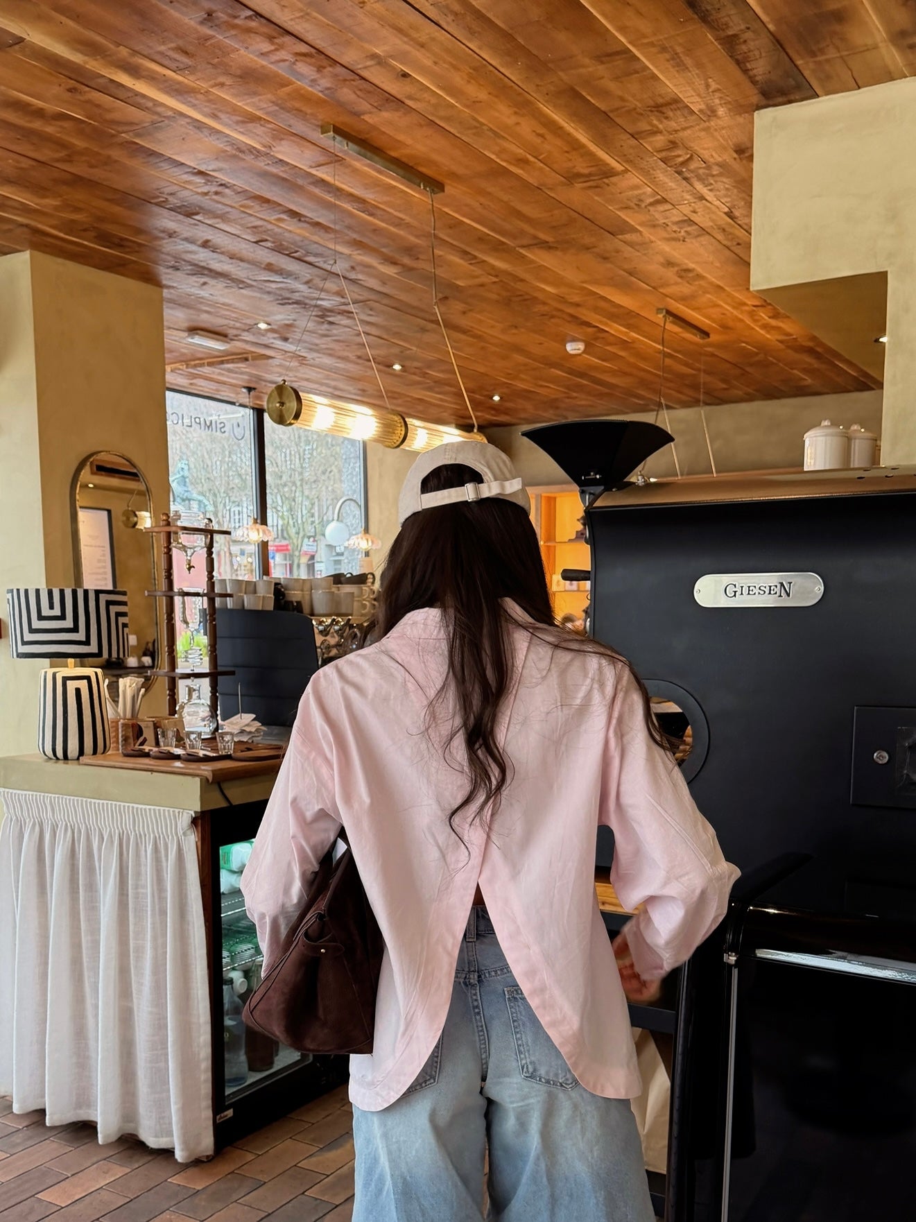 Open-Back Baby Pink Shirt