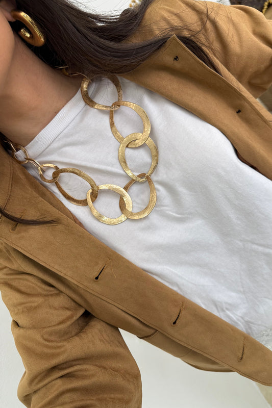 Maxi Necklace with Chain Effect