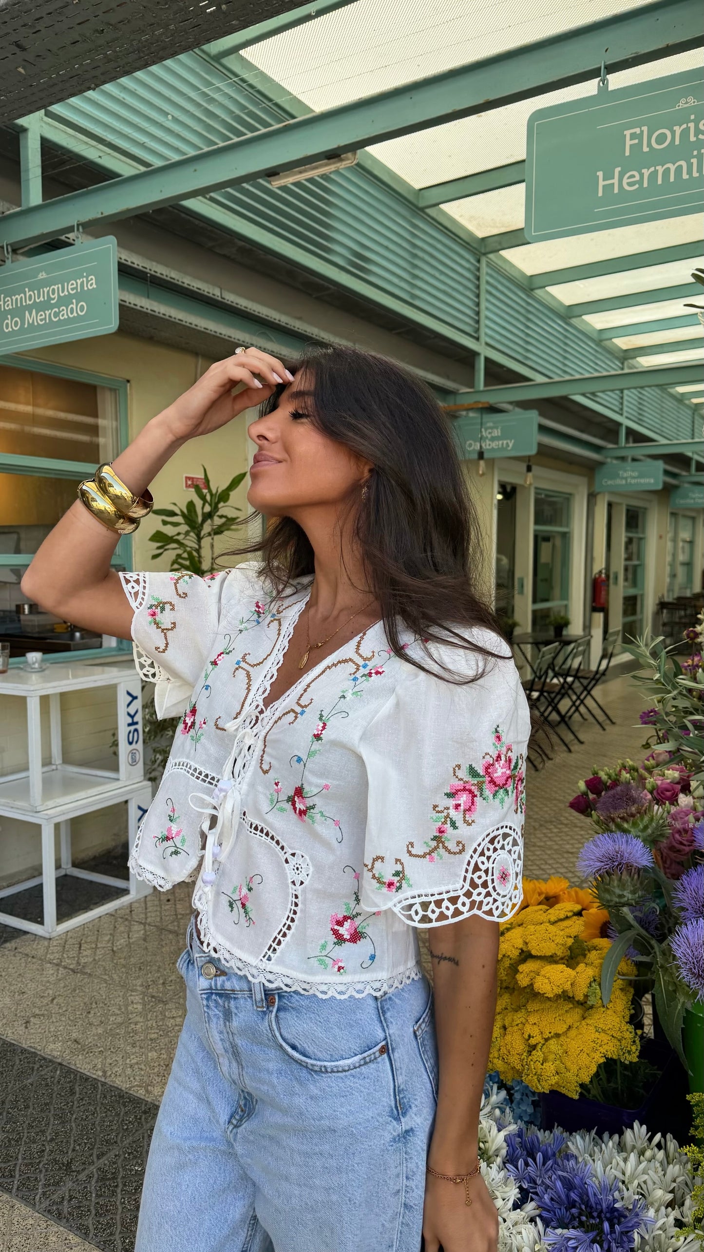 Rosalie Embroidered Top
