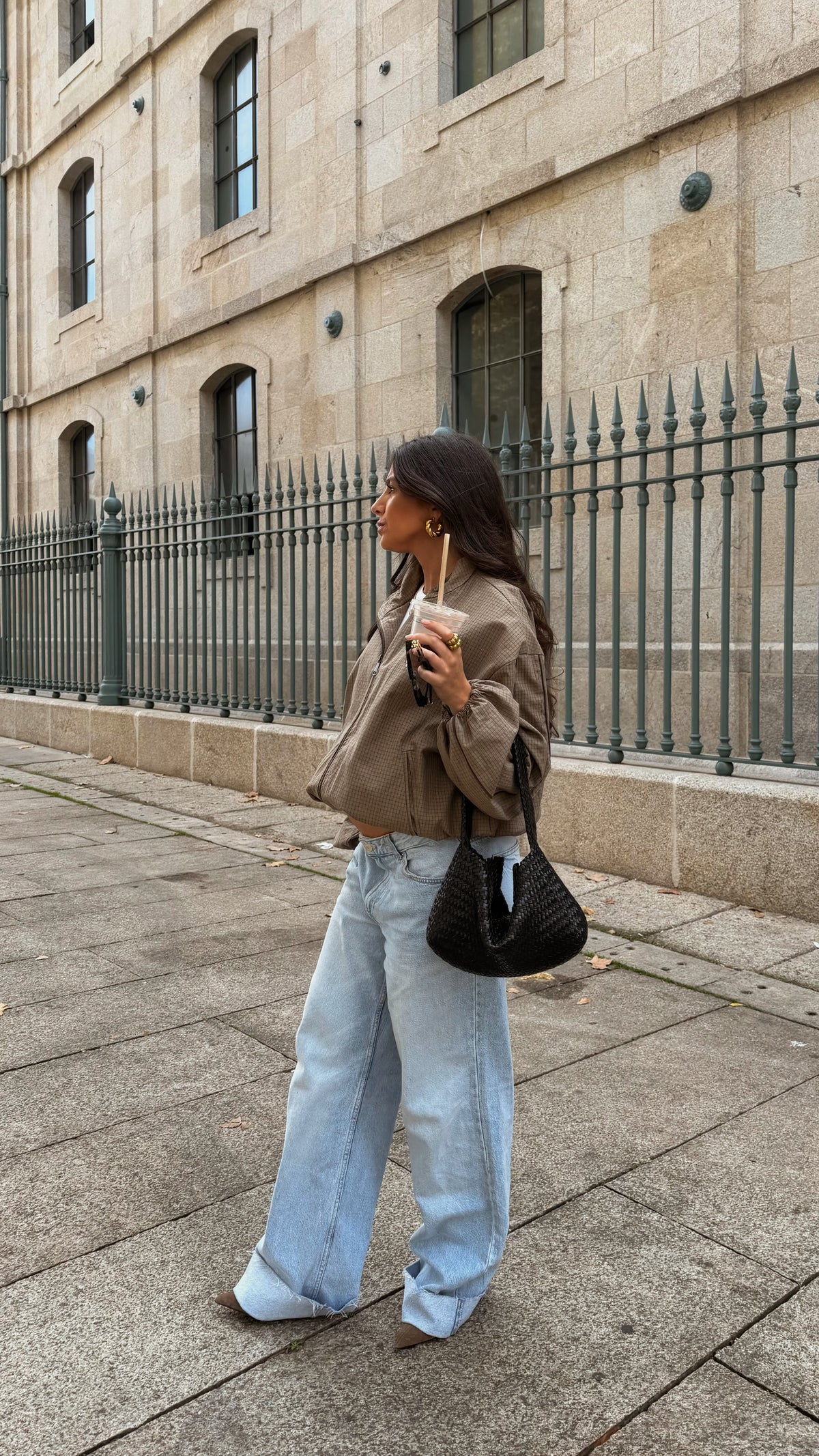 Khaki Checked Jacket