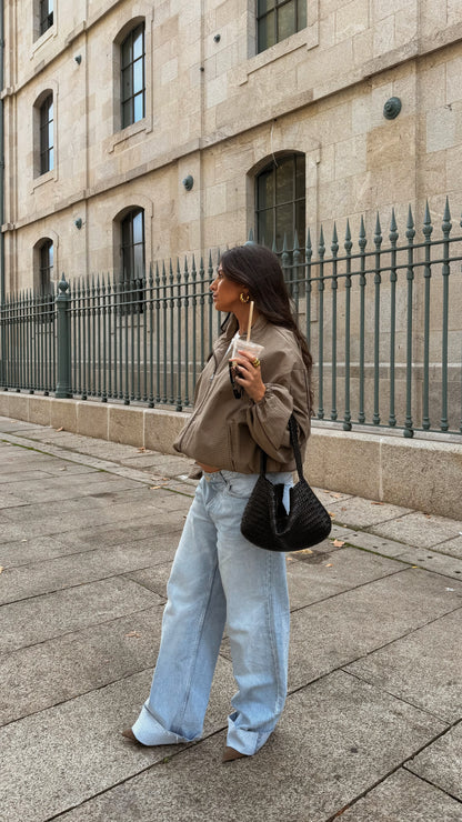 Khaki Checked Jacket