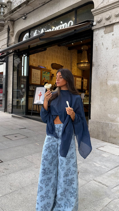 Blue Blossom Jeans