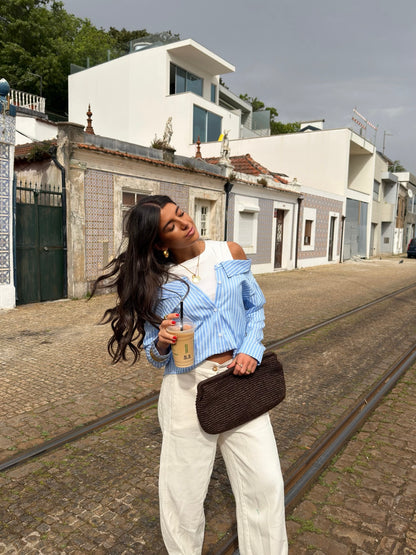 Ice Blue Layered Shirt
