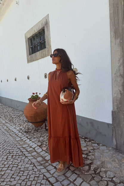 Sunkissed Terracotta Dress