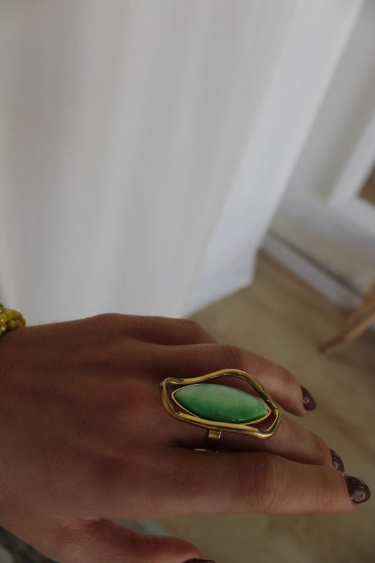 Ring with Green Stone