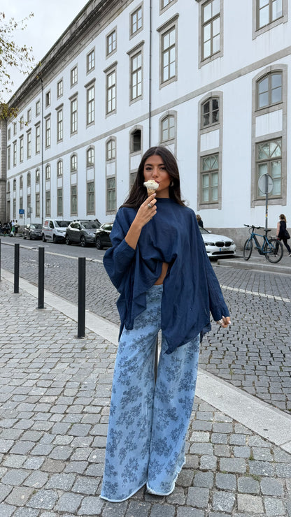 Blue Blossom Jeans