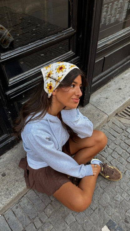 Sunflower Crochet Bandana