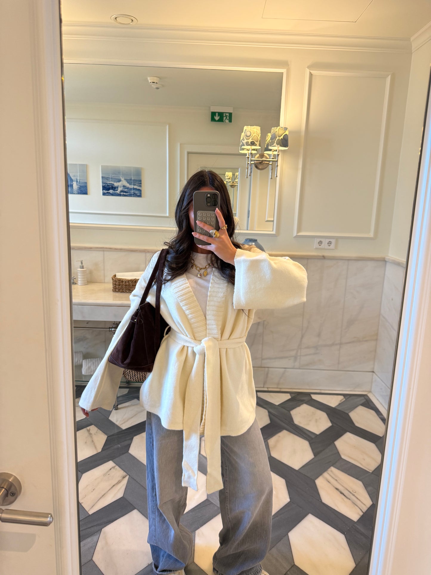 Belted Cozy Knit Cardigan