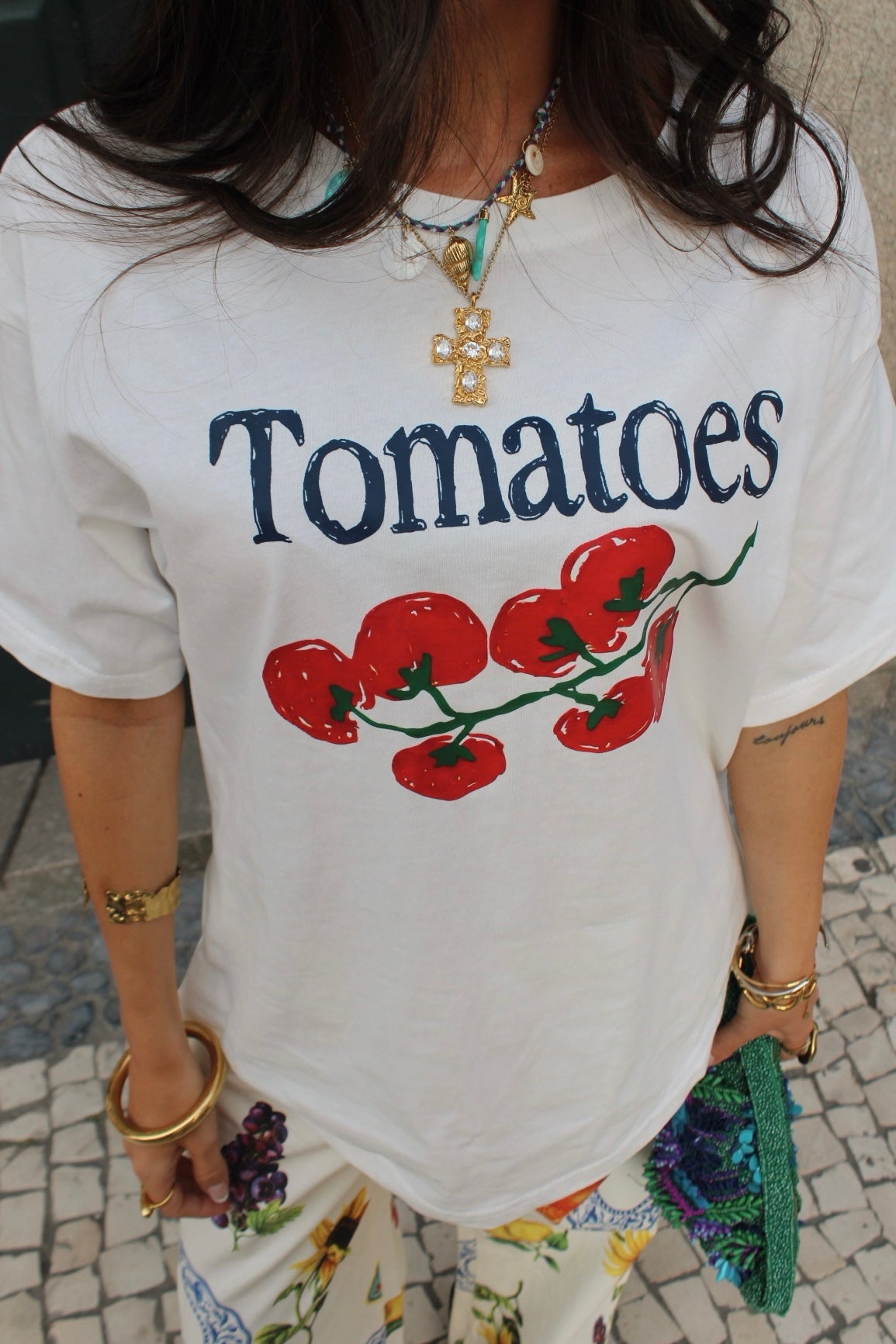 Tomatoes Print T-shirt