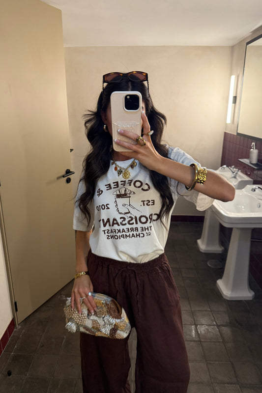 T-shirt "Coffee & Croissants"