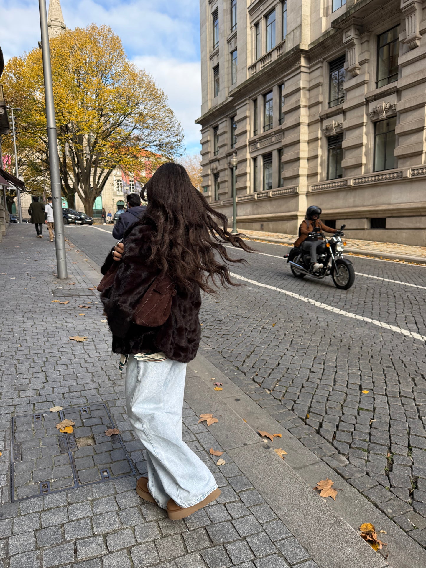 Dark Brown Faux Fur Jacket