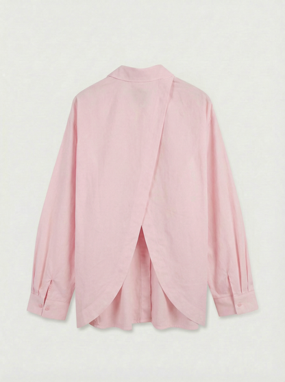 Open-Back Baby Pink Shirt