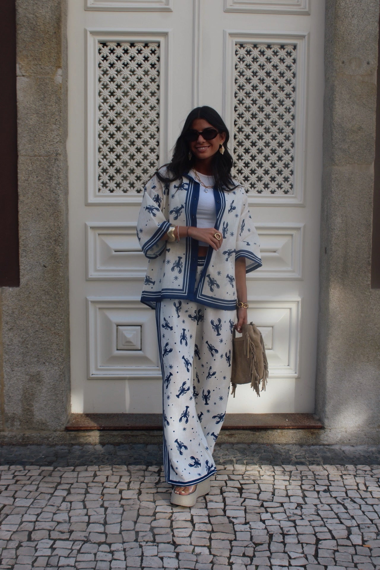 Lobster Set – Navy (Shirt & Pants)