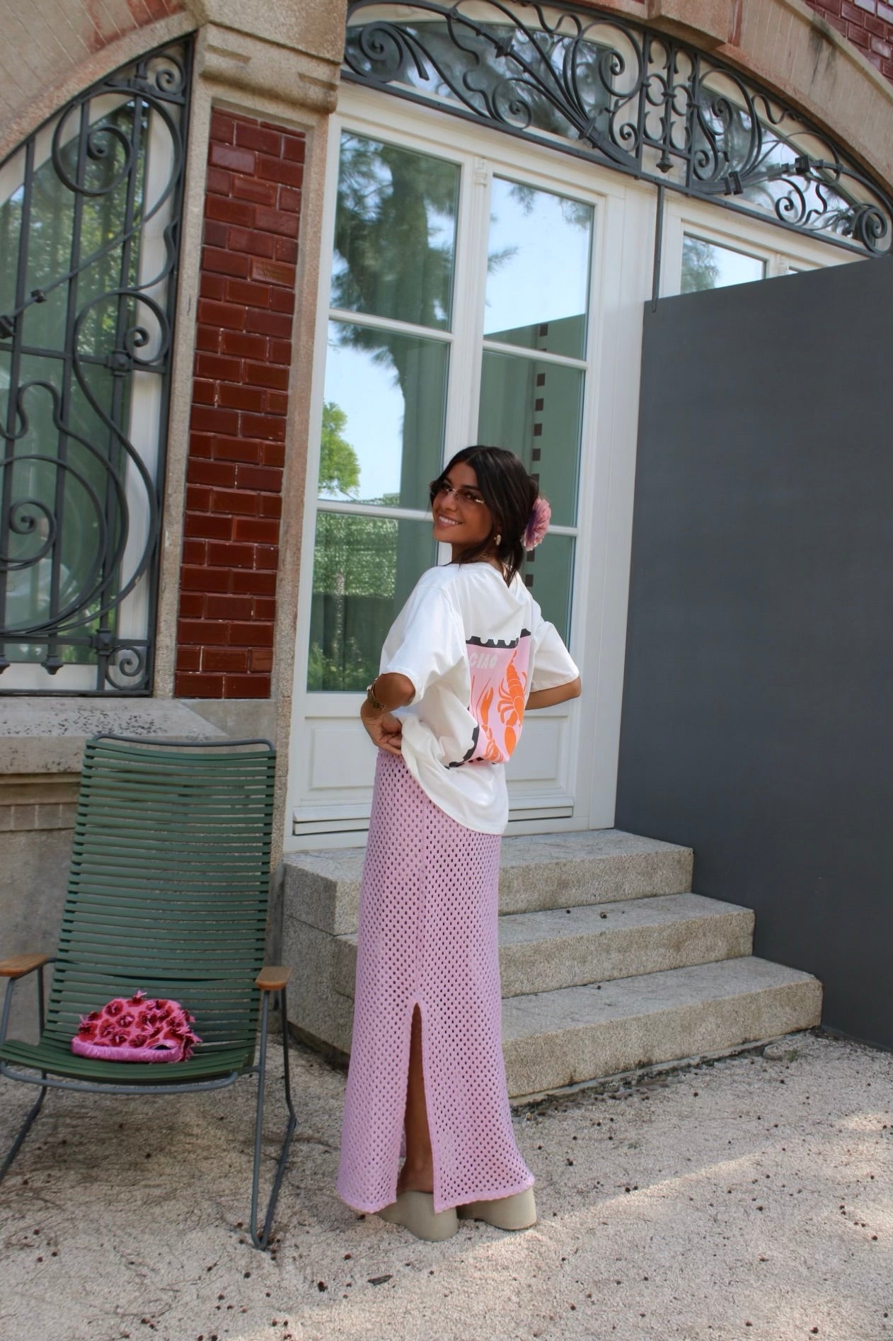 Soft Pink Crochet Skirt