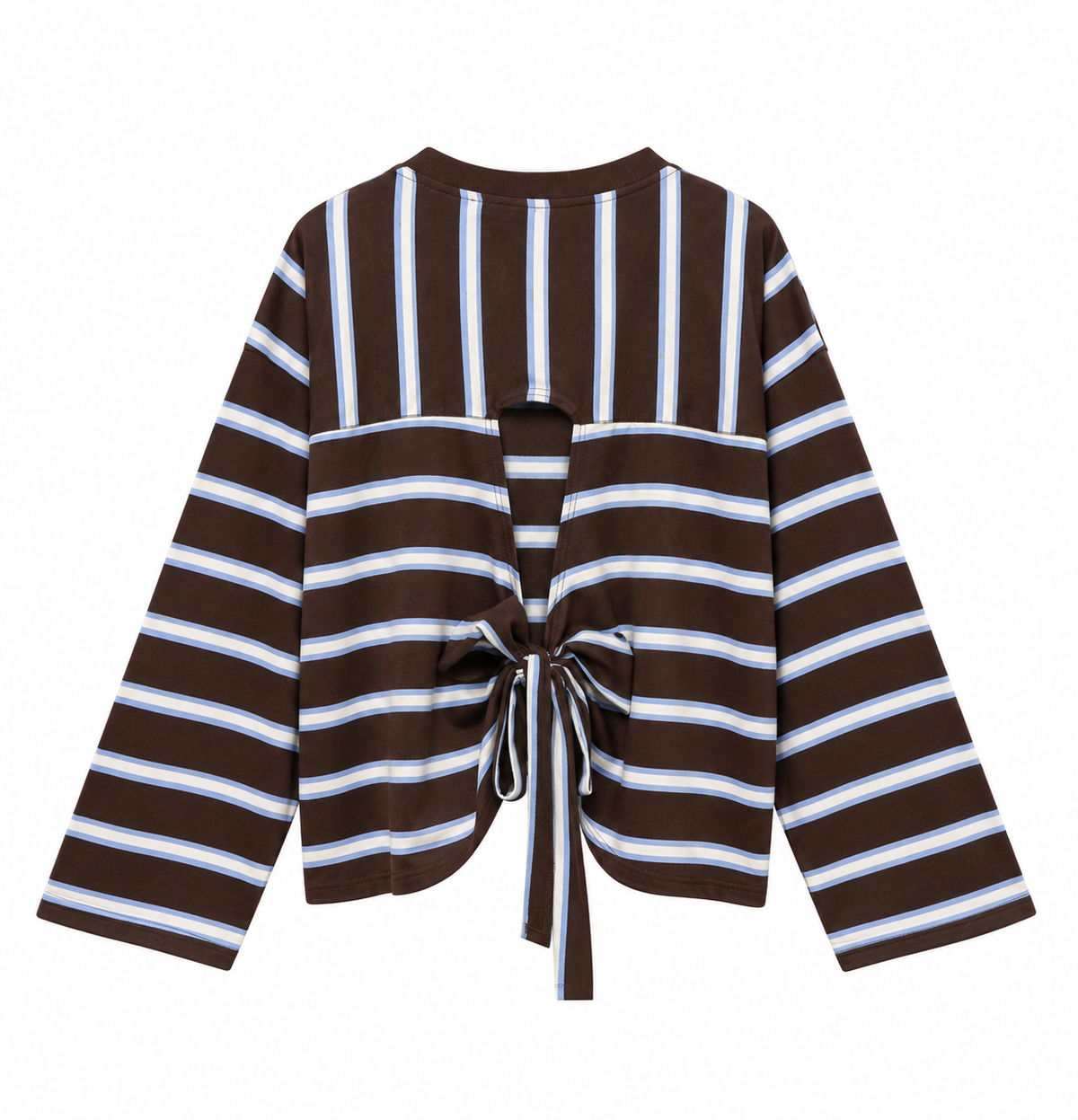 Open Back Striped Sweater
