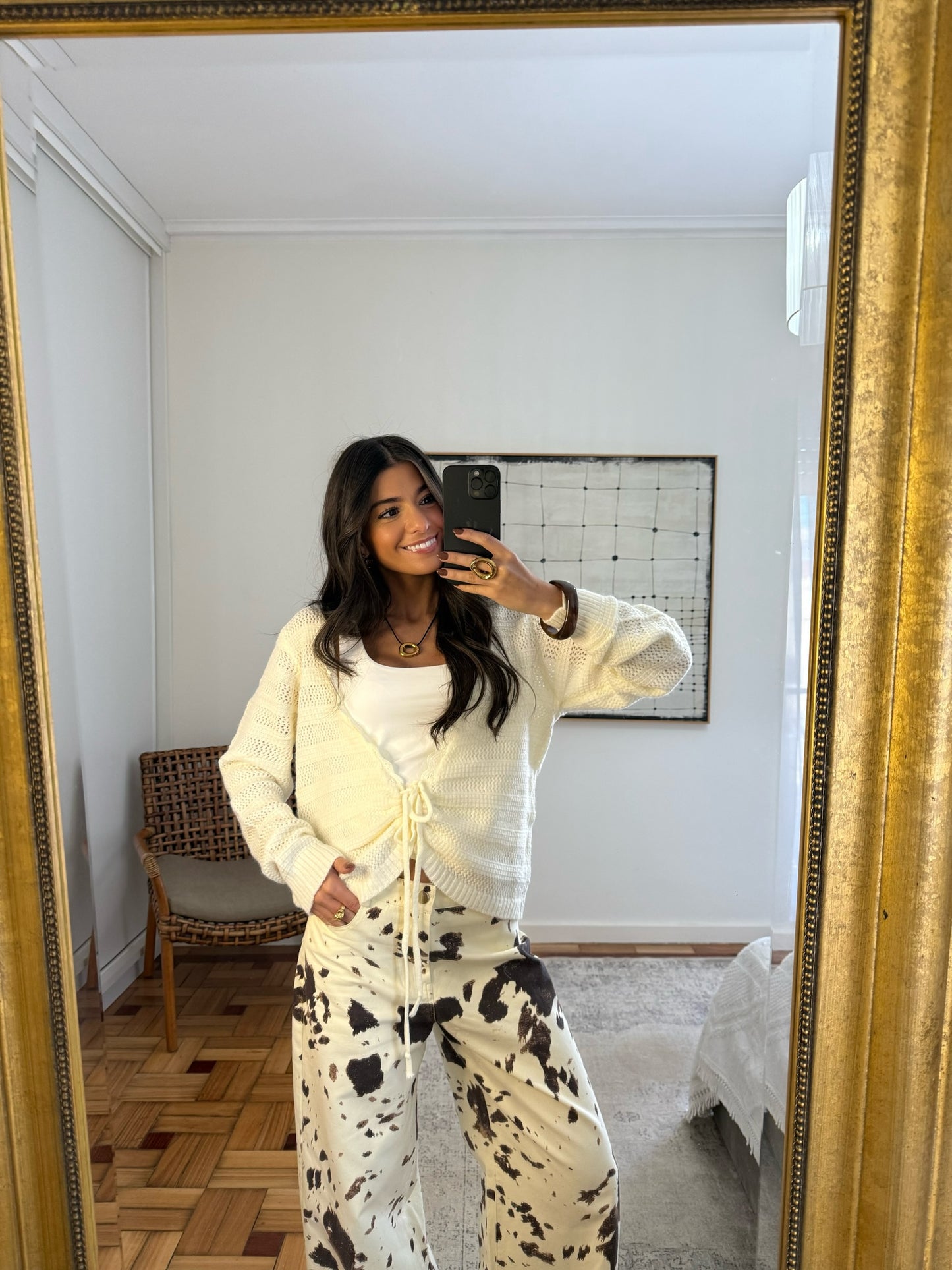 Knit Cropped Cardigan