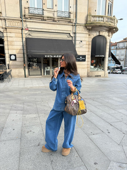 Denim Shirt-Style Jacket