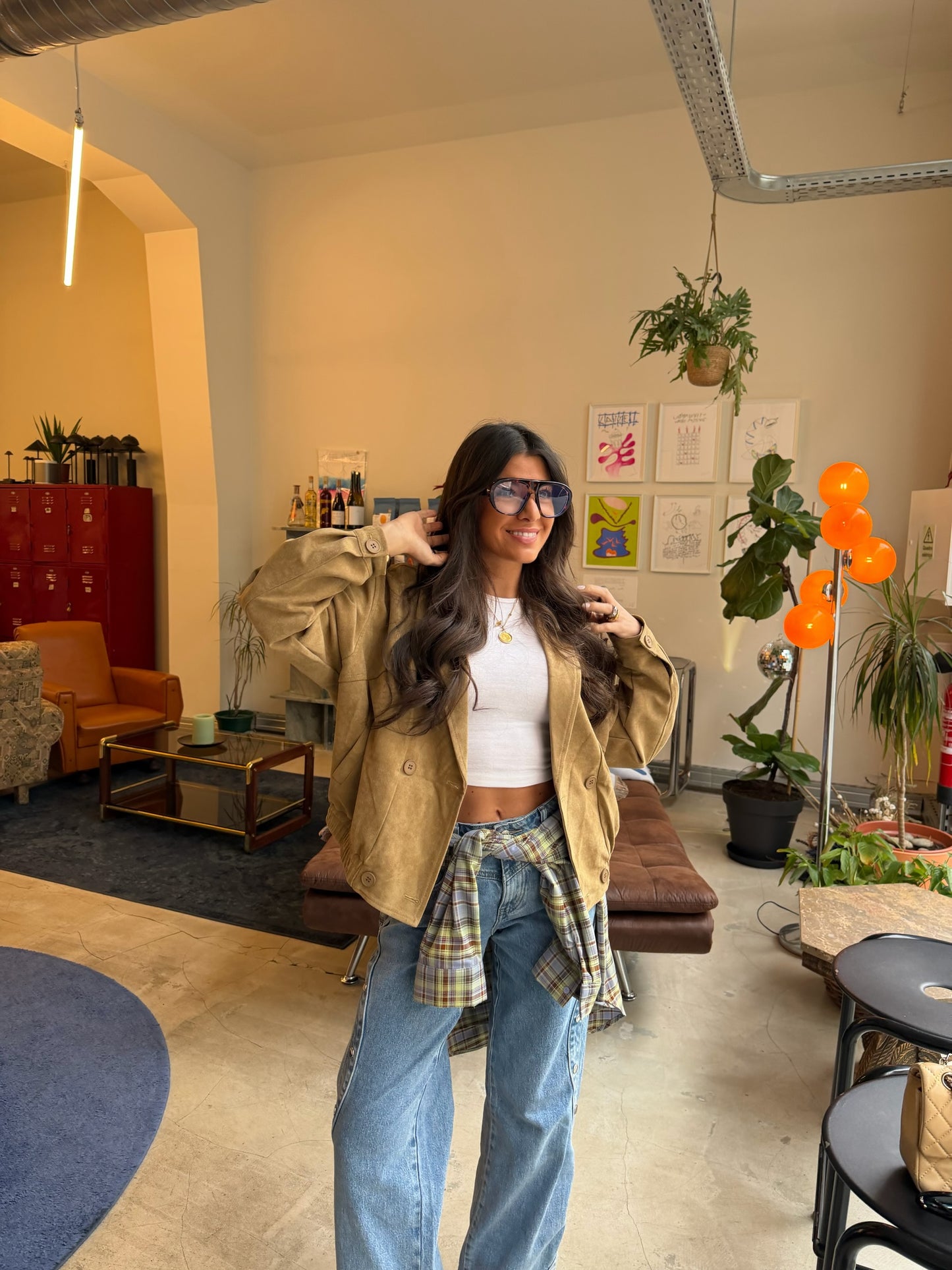 Taupe Suede Essential Jacket