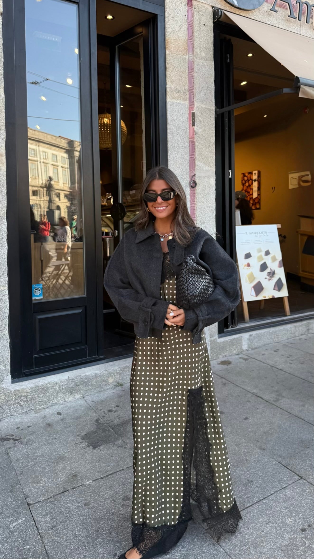 100% Wool Jacket in Faded Black