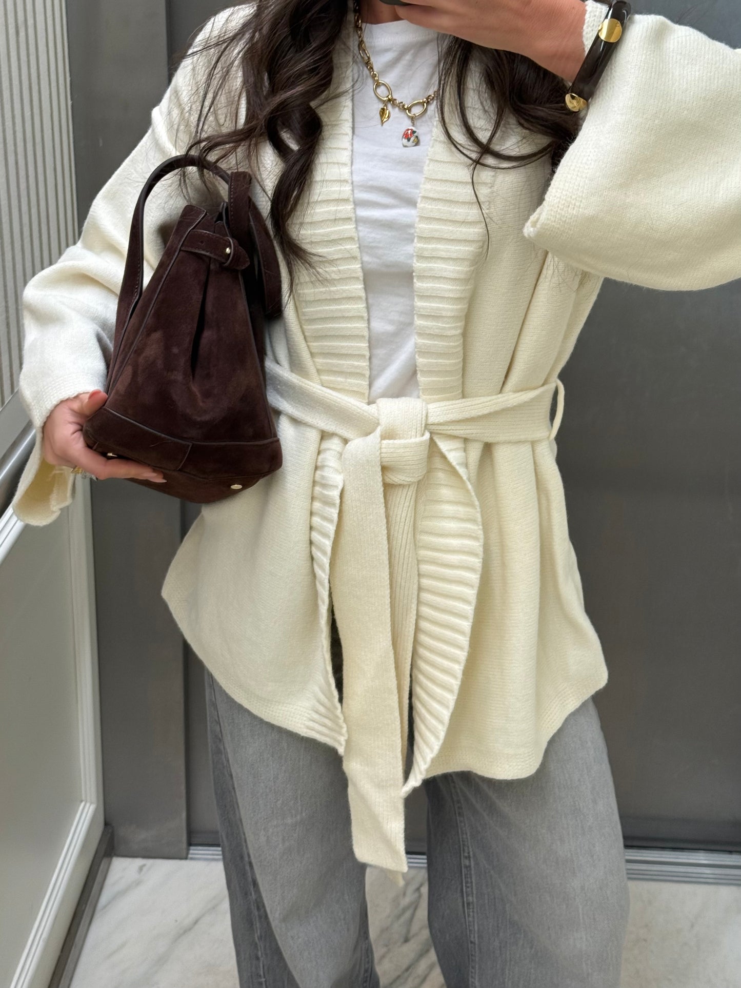 Belted Cozy Knit Cardigan