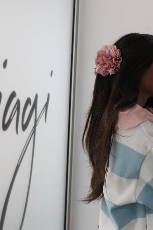 Flower Hair Clip in Pink