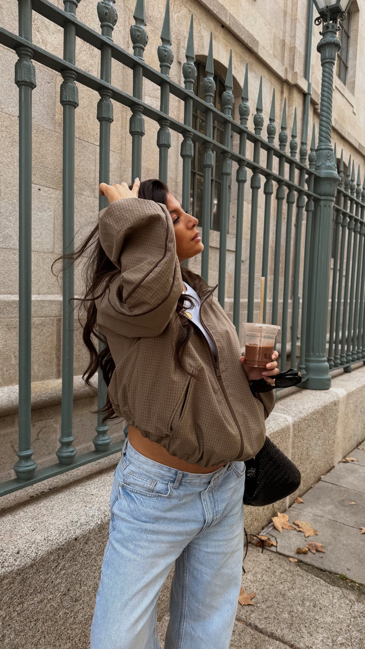 Khaki Checked Jacket
