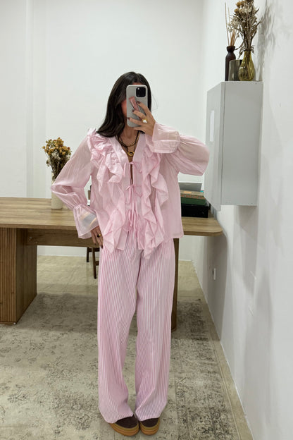 Striped Pants In Pink