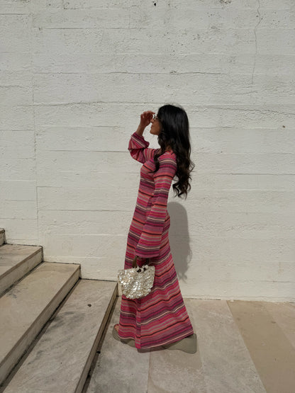 Rosé Waves Dress