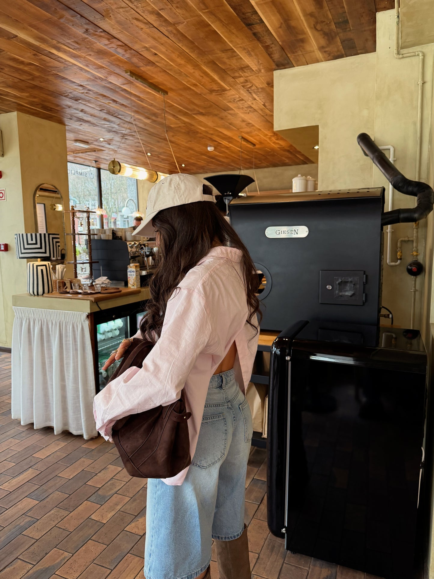 Open-Back Baby Pink Shirt