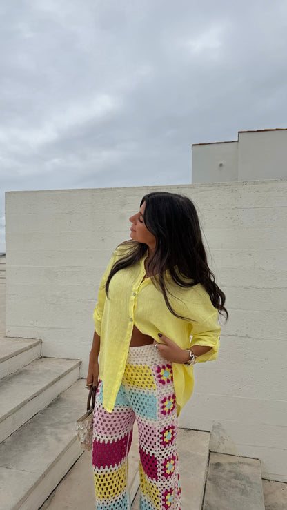 Lemon Linen Shirt